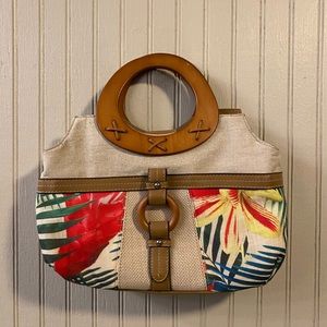 croft & barrow tropical hand bag